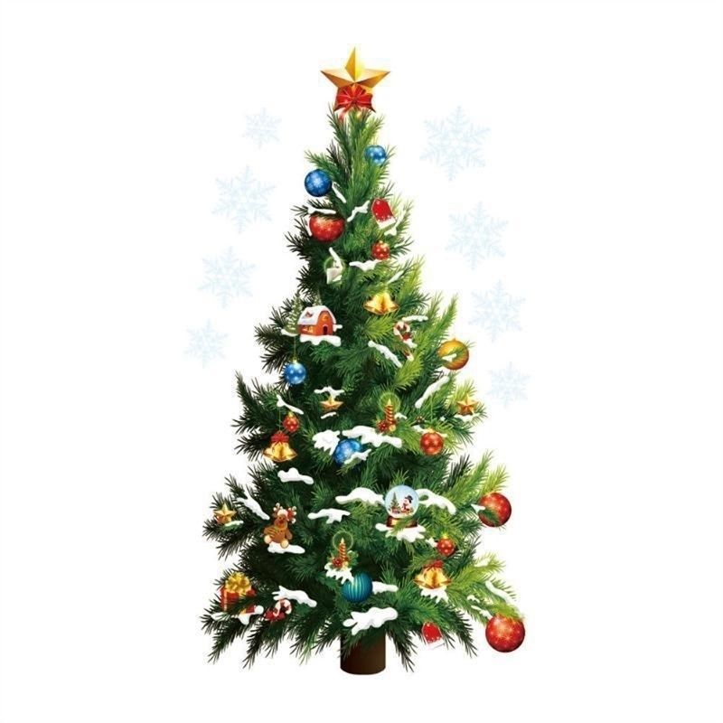 Christmas Tree Wall Stickers Wall Art Removable Home Window Wall Stickers Decoration