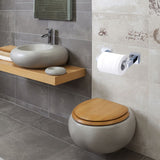 Plastic Electroplating Telescopic Shaft Tissue Box Toilet Paper Roll Bar Telescopic Toilet Paper Holder - Rear View