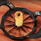 Apple Corer Peeler Stainless Steel Divider Fruit Corer Grater Apple Cutter for Kitchen Tool - 45-Degree Angle