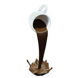 Floating Spilling Coffee Cup Spilling Pouring Coffee Cup Sculpture Sculpture for Kitchen Dining Room Decor