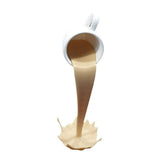 Floating Spilling Coffee Cup Spilling Pouring Coffee Cup Sculpture Sculpture for Kitchen Dining Room Decor - Top-Down View