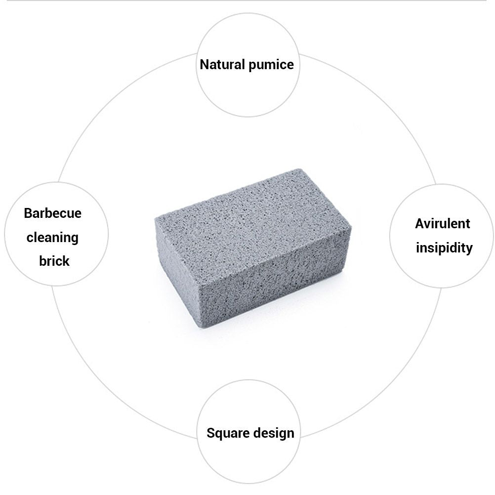 4Pcs Grill Cleaning Bricks Blocks Reusable Descaling Cleaning Pumice Stones for Removing Stains BBQ Cleaning