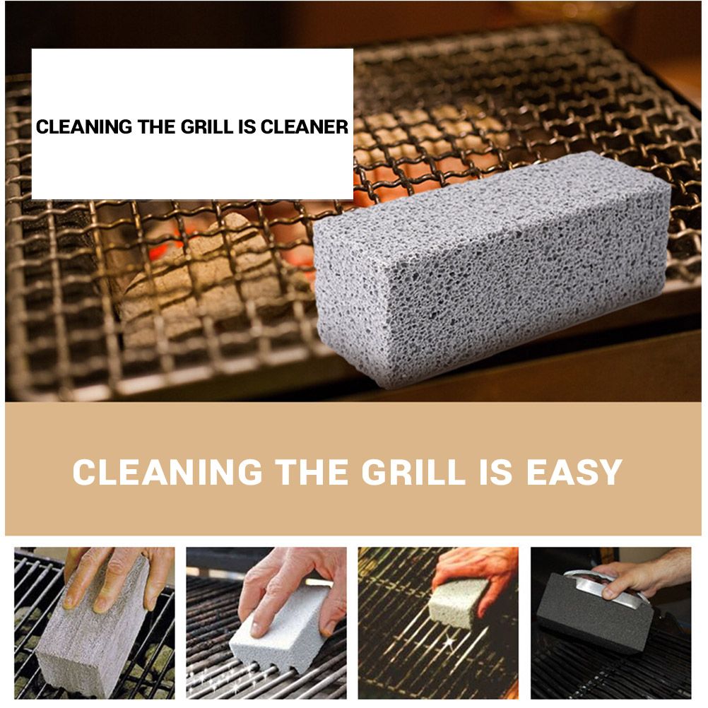 4Pcs Grill Cleaning Bricks Blocks Reusable Descaling Cleaning Pumice Stones for Removing Stains BBQ Cleaning