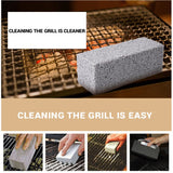 4Pcs Grill Cleaning Bricks Blocks Reusable Descaling Cleaning Pumice Stones for Removing Stains BBQ Cleaning