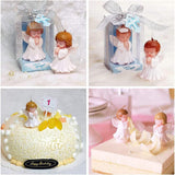 3D Angel Boy and Girl Silicone Mold DIY Angel Shape Candle Soap Chocolate Candy Mold Kitchen Baking Tool - Top-Down View