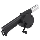 Portable Mini Air Blower 25cm Manual Hand Crank Bellows for Barbecue Fire Air Blower for Outdoor Kitchen Picnic Camping
