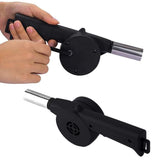 Portable Mini Air Blower 25cm Manual Hand Crank Bellows for Barbecue Fire Air Blower for Outdoor Kitchen Picnic Camping - Top-Down View
