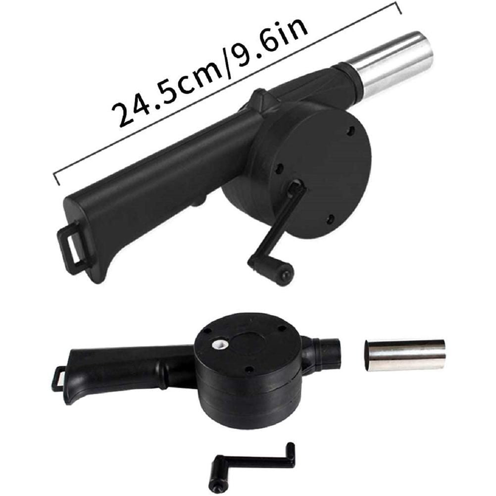 Portable Mini Air Blower 25cm Manual Hand Crank Bellows for Barbecue Fire Air Blower for Outdoor Kitchen Picnic Camping