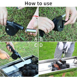 Portable Mini Air Blower 25cm Manual Hand Crank Bellows for Barbecue Fire Air Blower for Outdoor Kitchen Picnic Camping