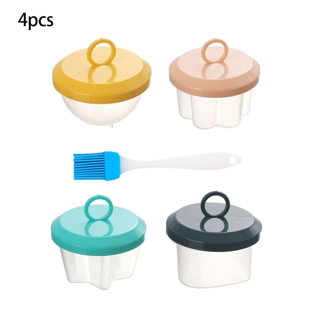 4 PCS Silicone Egg Poaching Cups Egg Cooker Nonstick Poached Egg Maker for Cooking Breakfast Egg Sandwiches