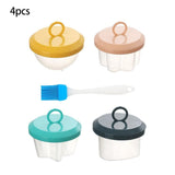 4 PCS Silicone Egg Poaching Cups Egg Cooker Nonstick Poached Egg Maker for Cooking Breakfast Egg Sandwiches