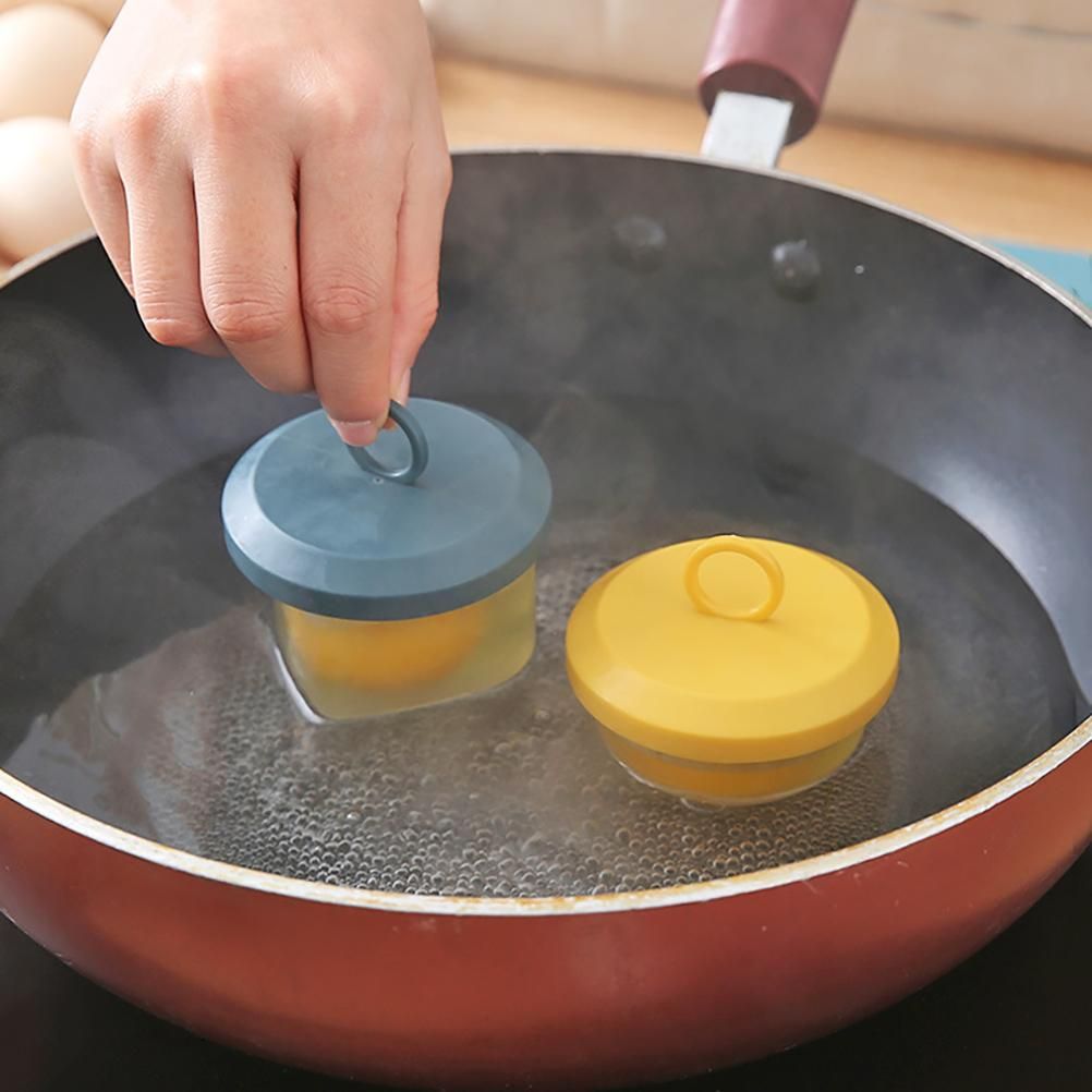 4 PCS Silicone Egg Poaching Cups Egg Cooker Nonstick Poached Egg Maker for Cooking Breakfast Egg Sandwiches
