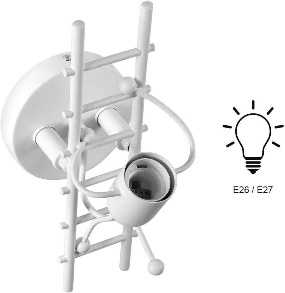 Creative Humanoid Indoor LED Wall Lamp Modern Wall Lamp Art Decoration Wall Lamp E27 for Bedroom Kids Room Hallway Restaurant Staircase Kitchen