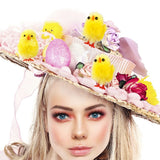 60PCS Mini Easter Chicks Yellow Easter Decoration Toy Spring Home Garden Decor Party Favors and Gifts for Kids - Side View