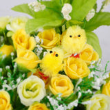 60PCS Mini Easter Chicks Yellow Easter Decoration Toy Spring Home Garden Decor Party Favors and Gifts for Kids