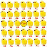 60PCS Mini Easter Chicks Yellow Easter Decoration Toy Spring Home Garden Decor Party Favors and Gifts for Kids