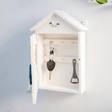 Wood Keys Box Wall Mounted Sundries Holders Practical Convenient Key Holder Storage Box Cabinet
