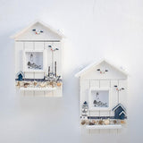 Wood Keys Box Wall Mounted Sundries Holders Practical Convenient Key Holder Storage Box Cabinet - Rear View