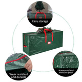 Christmas Tree Storage Bag Holiday Storage Case Waterproof Zippered Bag with Carrying Handles - Side View