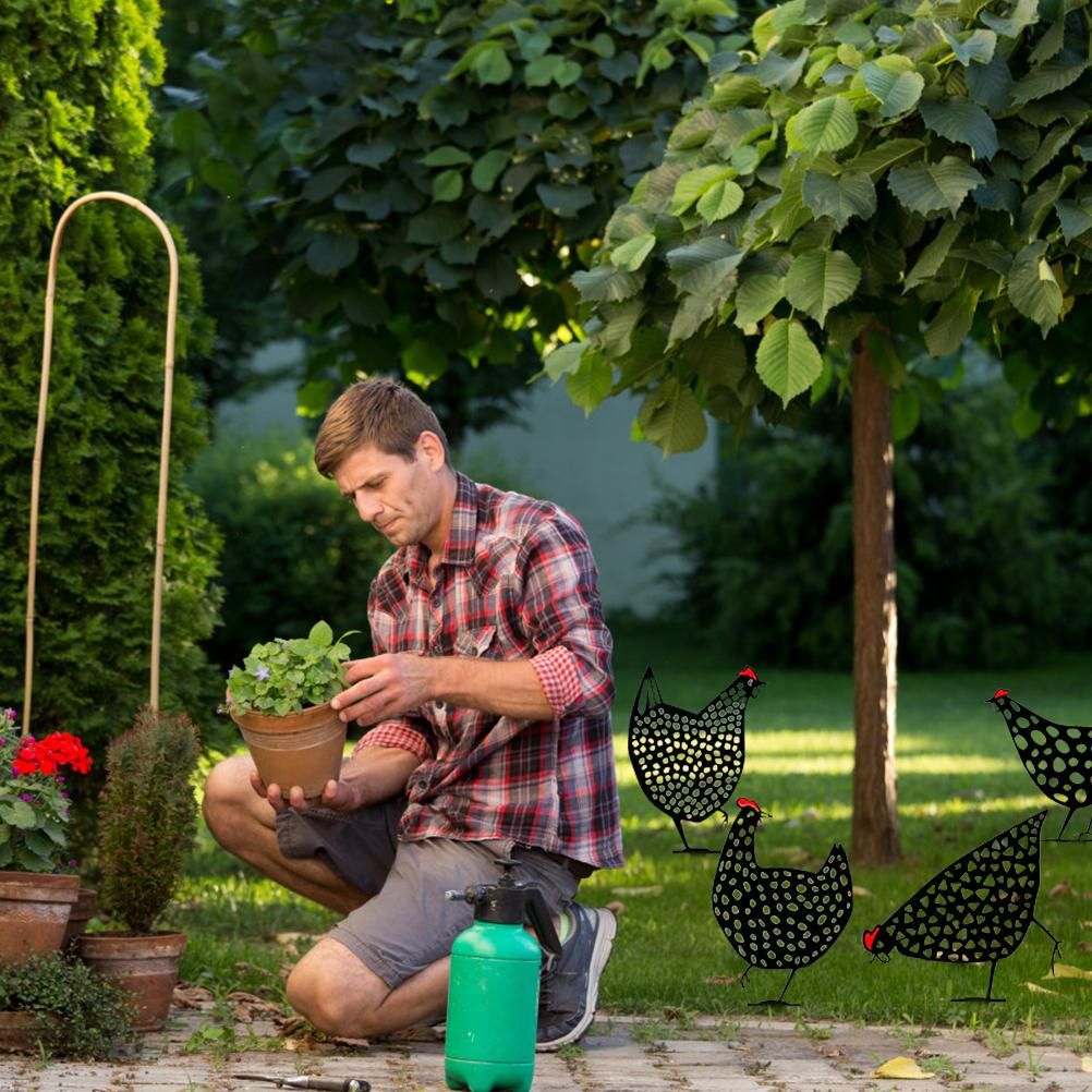 Lawn Pathway Sidewalk Garden Outdoor Decoration Animal Interest Garden Chicken Rooster Statue