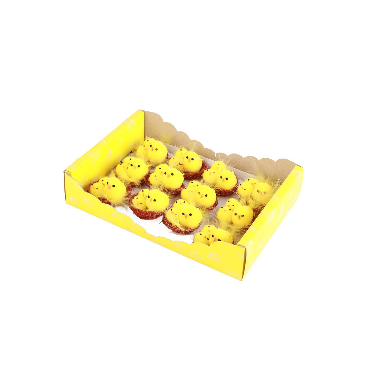 12 Pcs Mini Easter Chicks Yellow Easter Decoration Toy Spring Home Garden Decor Party Favors and Gifts for Kids