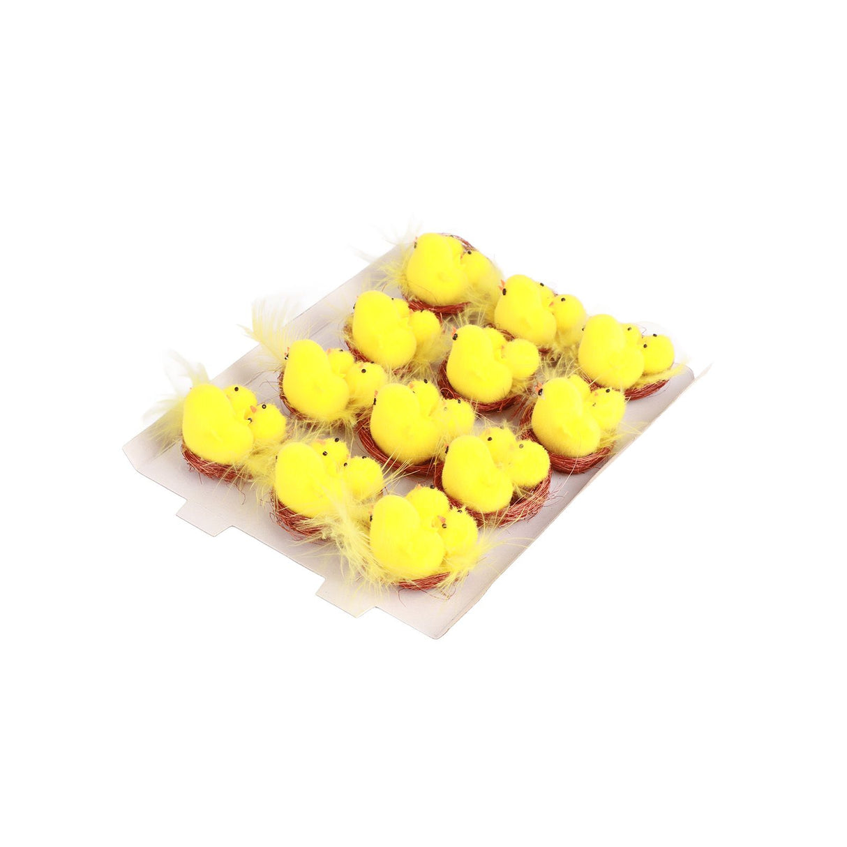 12 Pcs Mini Easter Chicks Yellow Easter Decoration Toy Spring Home Garden Decor Party Favors and Gifts for Kids