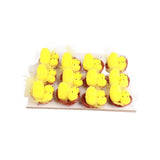 12 Pcs Mini Easter Chicks Yellow Easter Decoration Toy Spring Home Garden Decor Party Favors and Gifts for Kids - Close-Up Angle