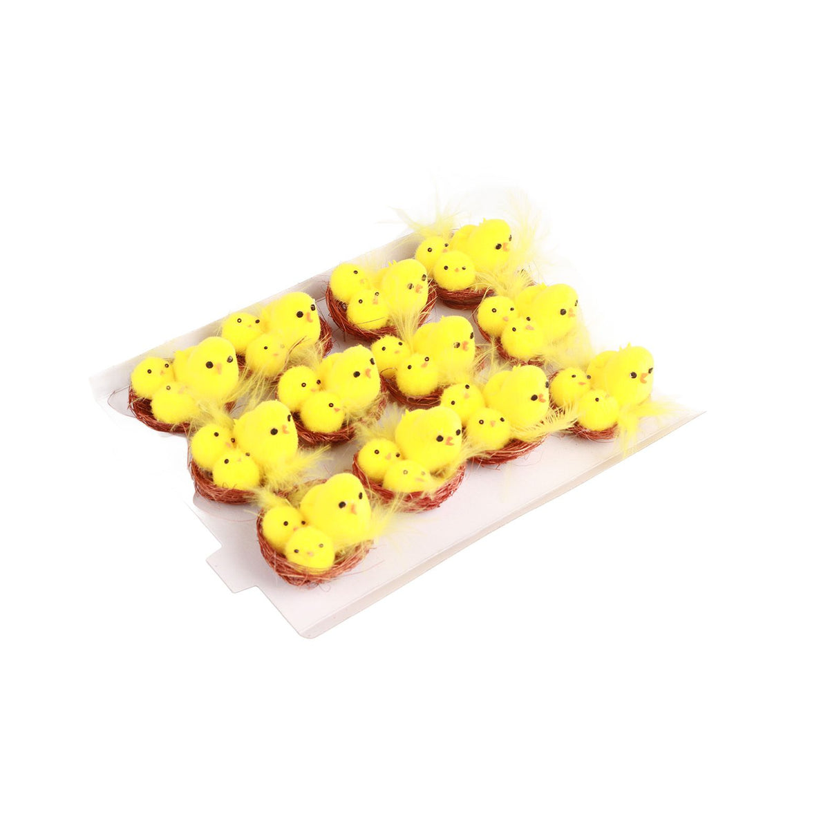 12 Pcs Mini Easter Chicks Yellow Easter Decoration Toy Spring Home Garden Decor Party Favors and Gifts for Kids