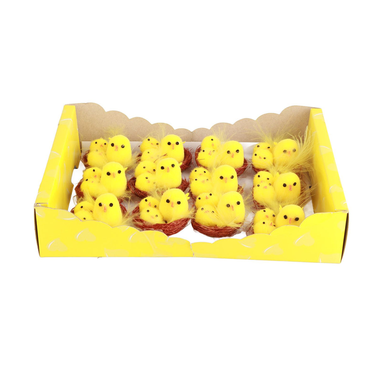 12 Pcs Mini Easter Chicks Yellow Easter Decoration Toy Spring Home Garden Decor Party Favors and Gifts for Kids