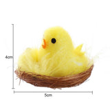 12 Pcs Mini Easter Chicks Yellow Easter Decoration Toy Spring Home Garden Decor Party Favors and Gifts for Kids