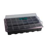 Greenhouse Seedling Tray 24 Cells Seedling Box with Lid Plant Growing Trays for Starter Germination Growth Seed