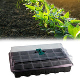 Greenhouse Seedling Tray 24 Cells Seedling Box with Lid Plant Growing Trays for Starter Germination Growth Seed