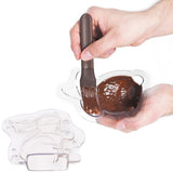 3D Easter Bunny Mold Chocolate Candy Cake Jelly Baking Tools Non Stick DIY Mold for Easter Decoration - Front View