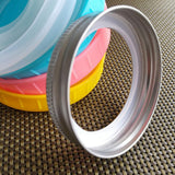 10Pcs Silicone Jar Gaskets Replacement Airtight Silicone Gasket Sealing Rings for Regular Mouth Canning Jar - Rear View