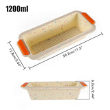 Silicone Baking Mold Loaf Bread Tray Rectangular Bread Baking Tool for DIY Homemade Cake Bread - Front View