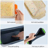 Silicone Baking Mold Loaf Bread Tray Rectangular Bread Baking Tool for DIY Homemade Cake Bread - Side View
