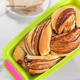 Silicone Baking Mold Loaf Bread Tray Rectangular Bread Baking Tool for DIY Homemade Cake Bread - Rear View