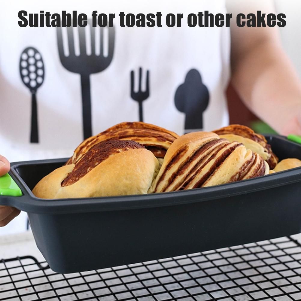 Silicone Baking Mold Loaf Bread Tray Rectangular Bread Baking Tool for DIY Homemade Cake Bread