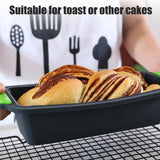 Silicone Baking Mold Loaf Bread Tray Rectangular Bread Baking Tool for DIY Homemade Cake Bread