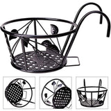 Iron Wire Hanging Flower Pot Holder Brackets Balcony Display Shelf Garden Plant Flower Holder Balcony Home Decoration