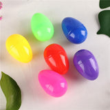 12PCS Colorful Easter Eggs Fillable Easter Eggs Crafts Basket Stuffers for Easter Party Games - Rear View