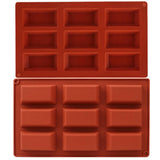 9 Cavity Flexible Baking Mold Rectangular Baking Mold DIY Candy Silicone Molds for Cakes Chocolate Soap