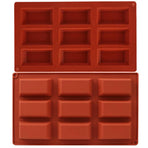 9 Cavity Flexible Baking Mold Rectangular Baking Mold DIY Candy Silicone Molds for Cakes Chocolate Soap