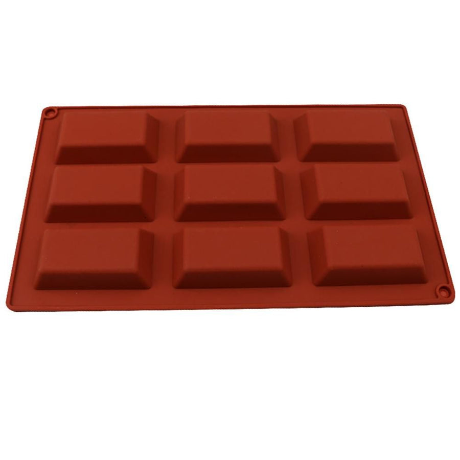9 Cavity Flexible Baking Mold Rectangular Baking Mold DIY Candy Silicone Molds for Cakes Chocolate Soap