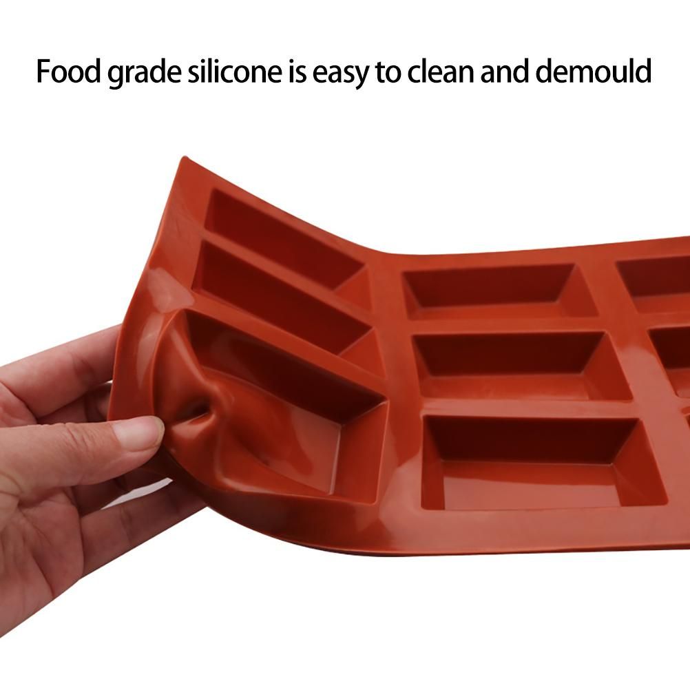 9 Cavity Flexible Baking Mold Rectangular Baking Mold DIY Candy Silicone Molds for Cakes Chocolate Soap