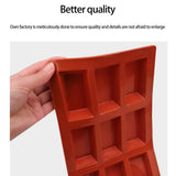 9 Cavity Flexible Baking Mold Rectangular Baking Mold DIY Candy Silicone Molds for Cakes Chocolate Soap