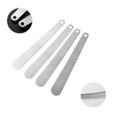 Stainless Steel Flat Spoons Stuffing Spoons Dumplings Filling Spoon for Home Kitchen Cooking Utensil - Top-Down View