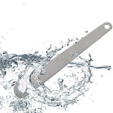 Stainless Steel Flat Spoons Stuffing Spoons Dumplings Filling Spoon for Home Kitchen Cooking Utensil - 45-Degree Angle