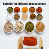 Spice Jars Transparent Spice Containers Kitchen Spice Jar with 4 Serving Spoons Spice Bottle Seasoning Box Set