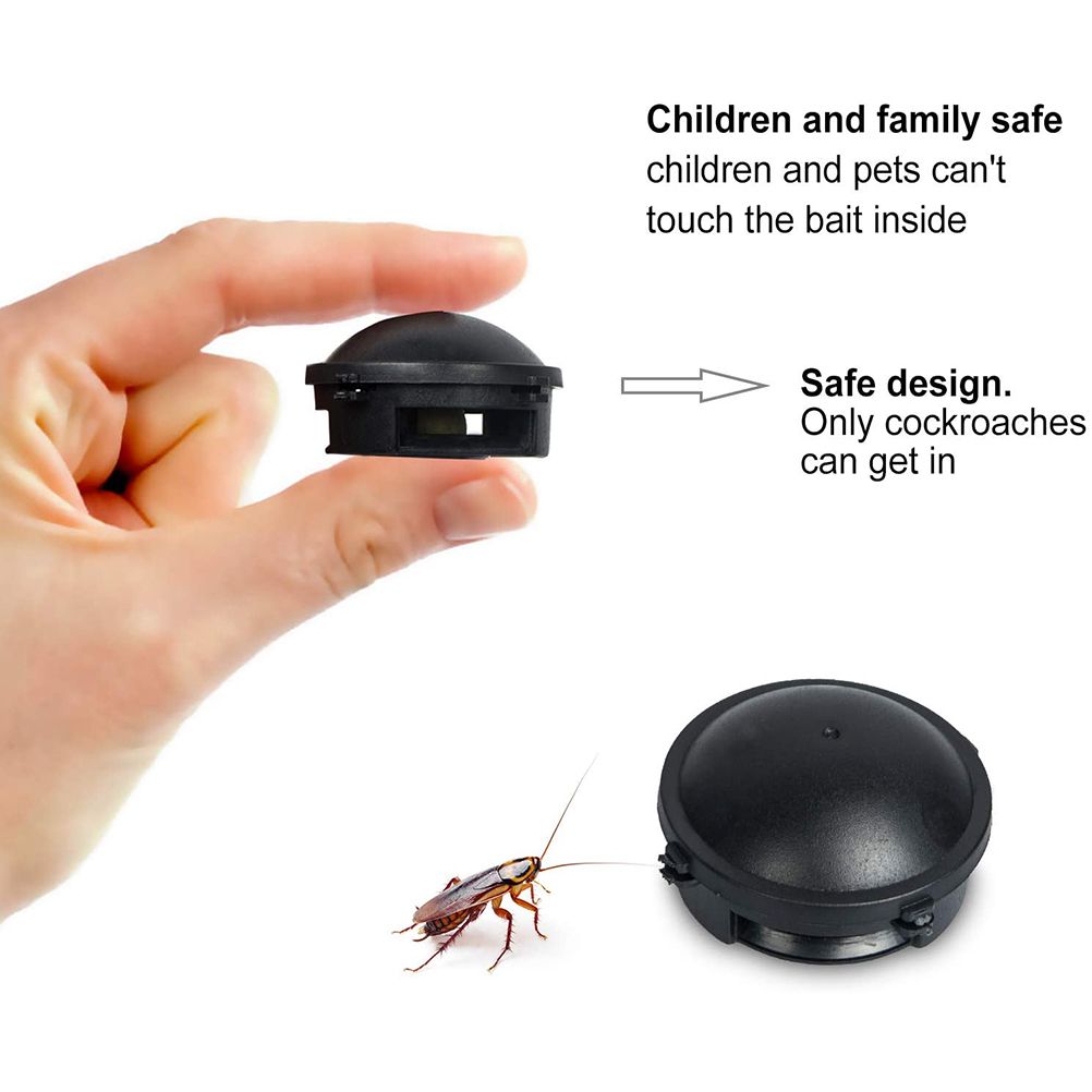 12Pcs Roach Traps Cockroach Killer Built In Bait Indoor Home Cockroach Bait Traps Child and Pet Safe